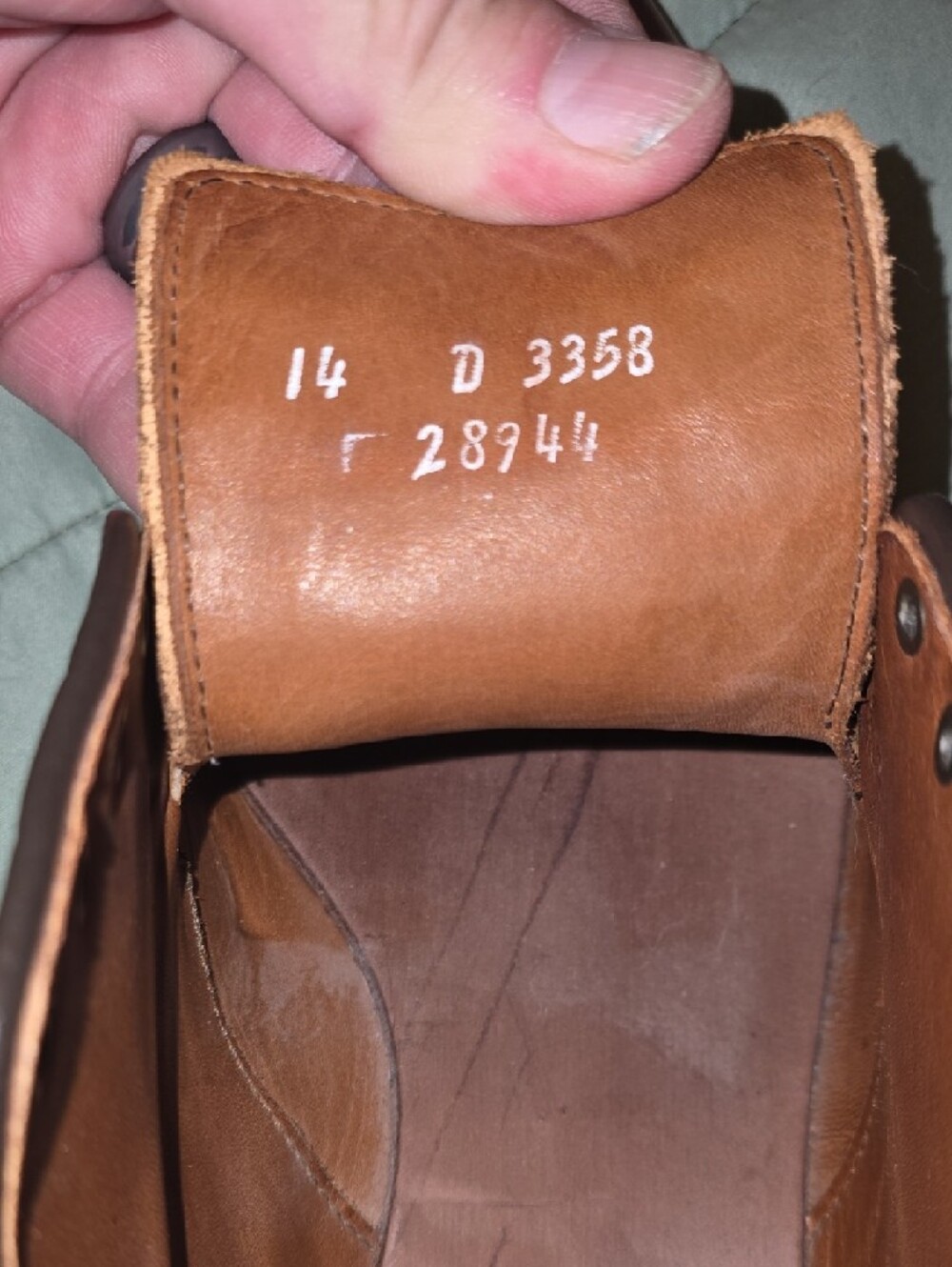 Allen Edmonds Tan Leather Slip-On Brogue Cap-Toe Loafers - Picture 4 of 6